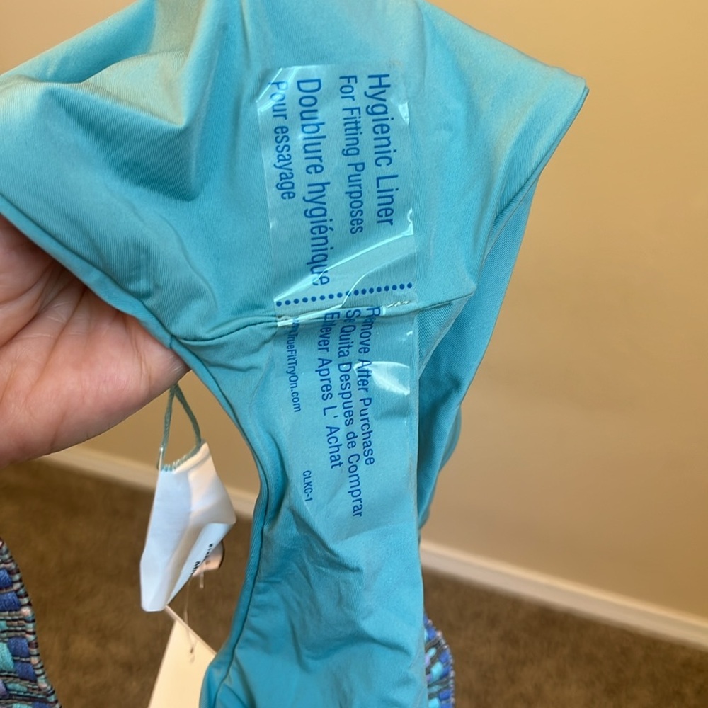 Teal Beaded Bikini Set - Picture 9 of 9